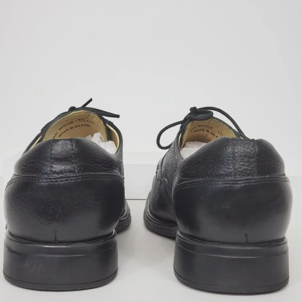 Belvedere Black Bay Ridge Leather Men's Dress Shoe Size 10EEE